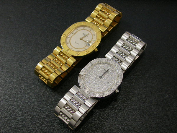 スイス宝飾時計　金無垢ROBERGEロベルジェ時計　紳士用　重さ68g